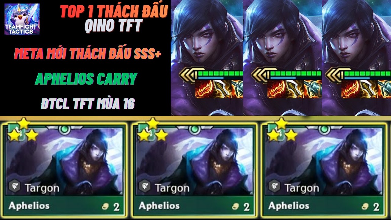 TOP 1 META ẨN MỚI APHELIOS CARRY CỦA TOP THÁCH ĐẤU LEO RANK CỰC NHANH MÀ CHƯA AI BIẾT CỦA ĐTCL