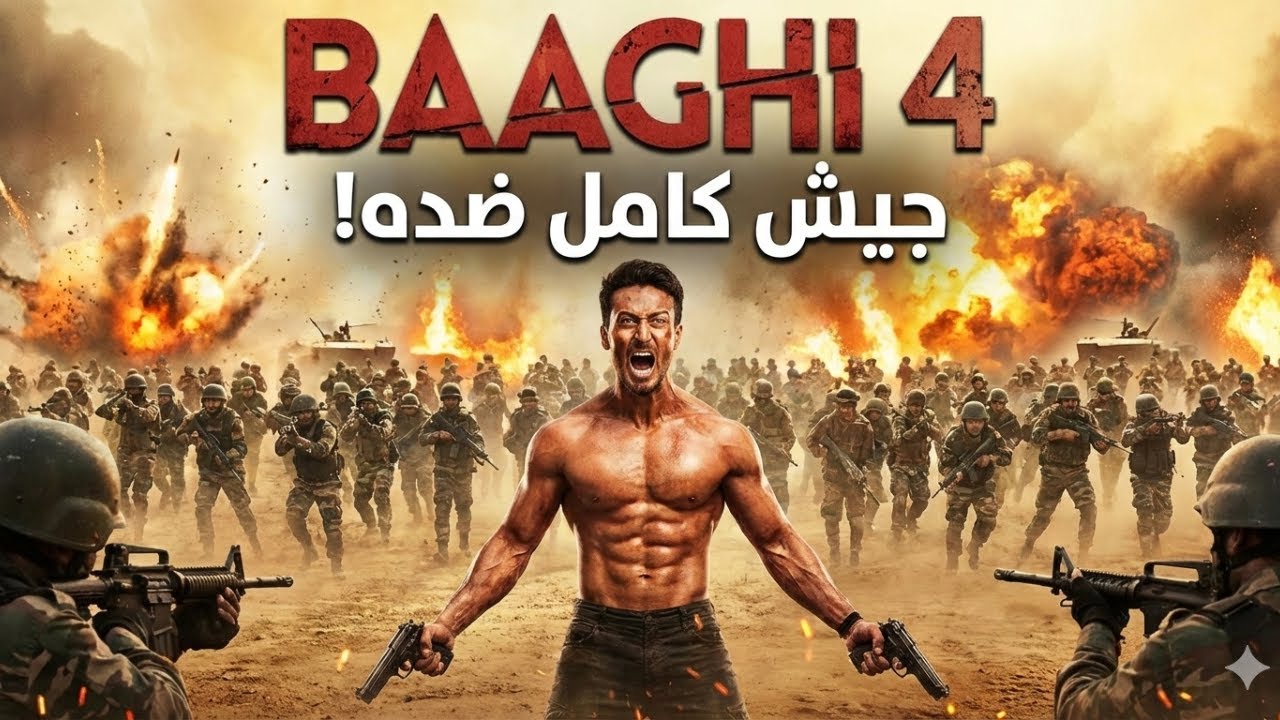 جيش كامل مقدرش عليه! 😱 روني يتحول لوحش كاسر ويدمر الجميع في ملخص فيلم Baaghi 4🔥