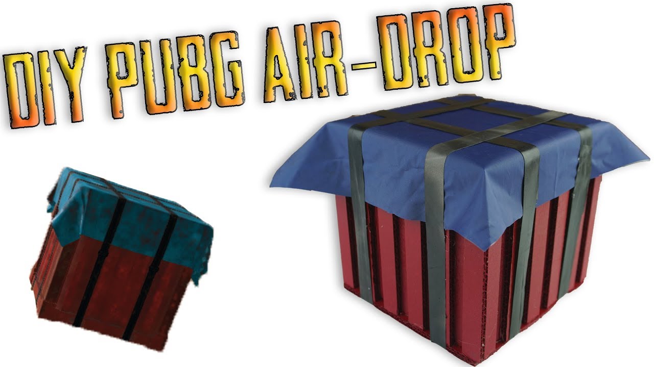 How to make PUBG Air Drops Loot Crate from Cardboard | DIY By King OF Crafts