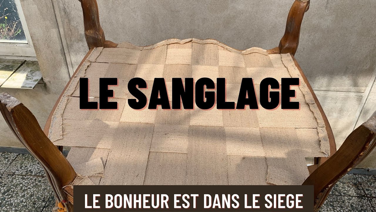 Le sanglage d'un fauteuil Rococo Louis XV