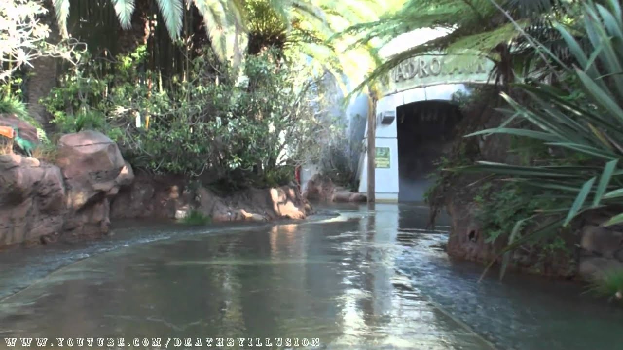 Jurassic Park The Ride River Adventure Nightvision Front Seat (HD POV) Universal Studios Hollywood