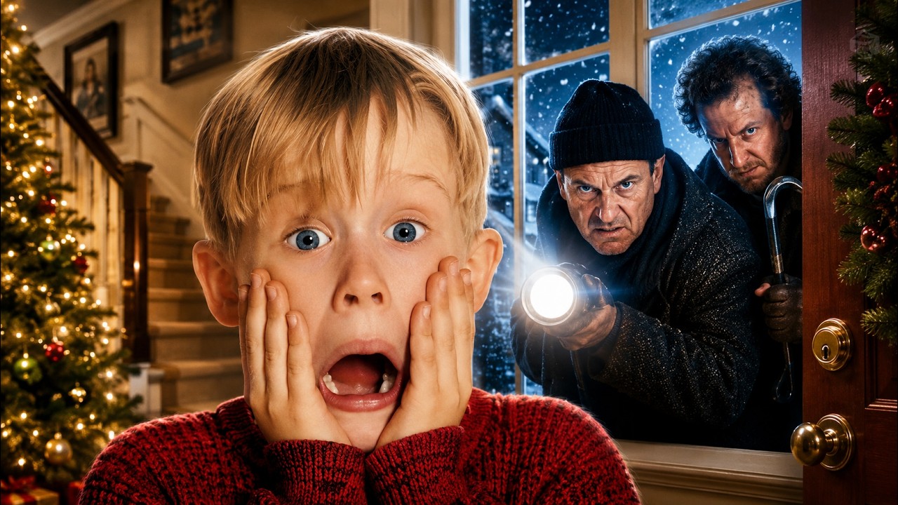Home Alone &ndash; A boy accidentally left home alone must defend his house from burglars&ndash; Full Movie