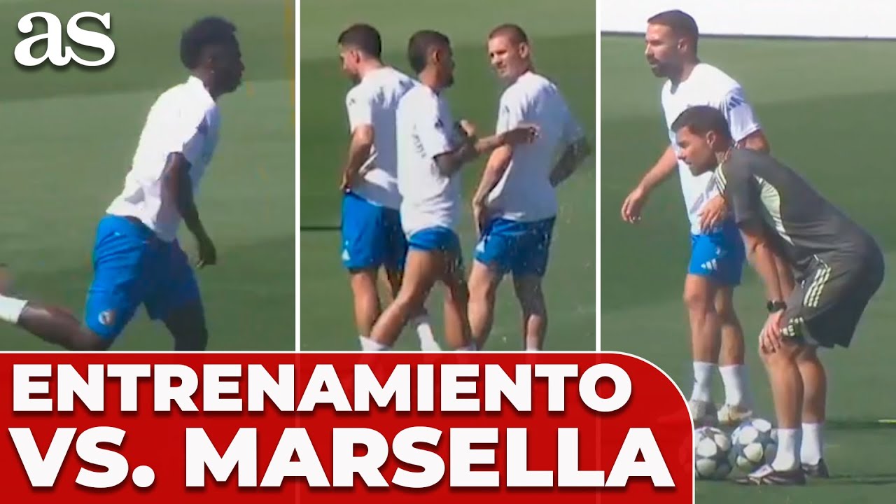 REAL MADRID, ENTRENAMIENTO COMPLETO HOY | Previa CHAMPIONS LEAGUE vs. OLYMPIQUE MARSELLA