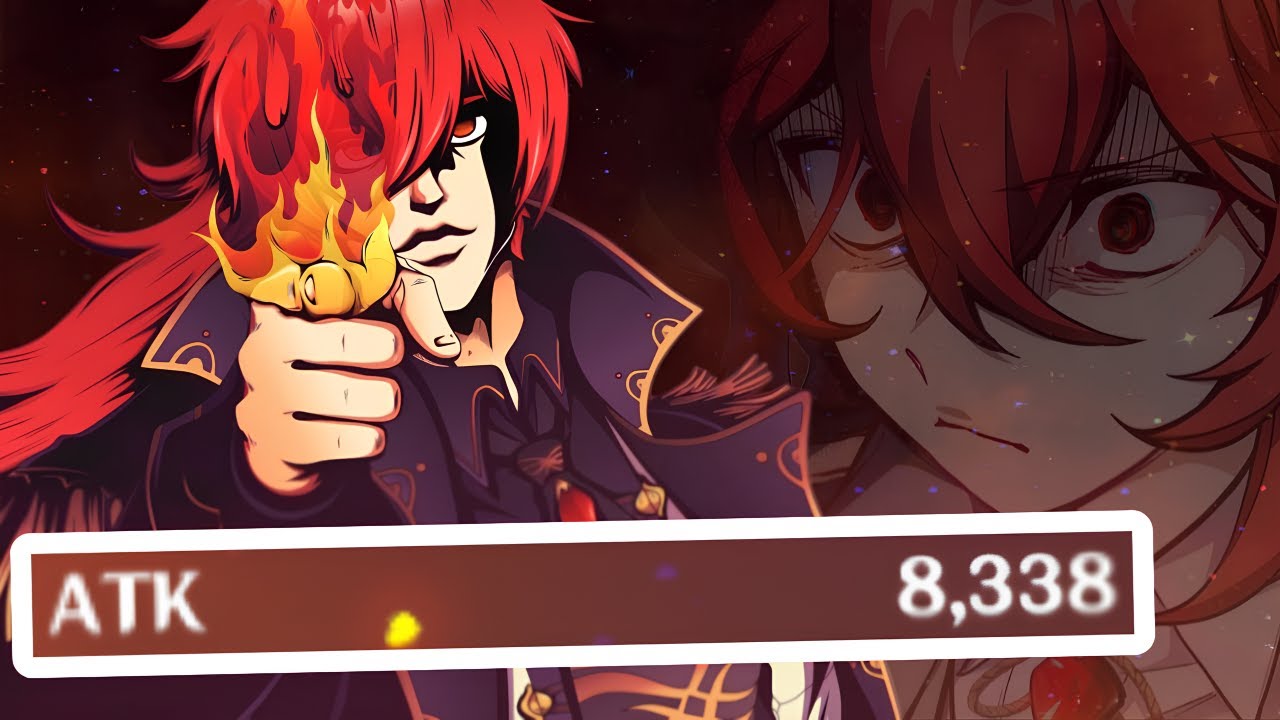 Diluc, But 8000 ATK