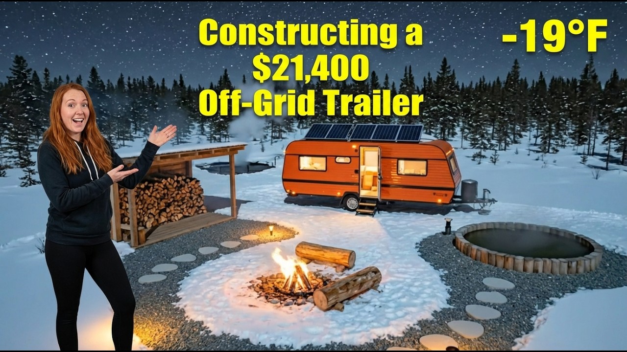 -19°F — Constructing a $21,400 Off-Grid Trailer — Alone in Relentless Blizzard