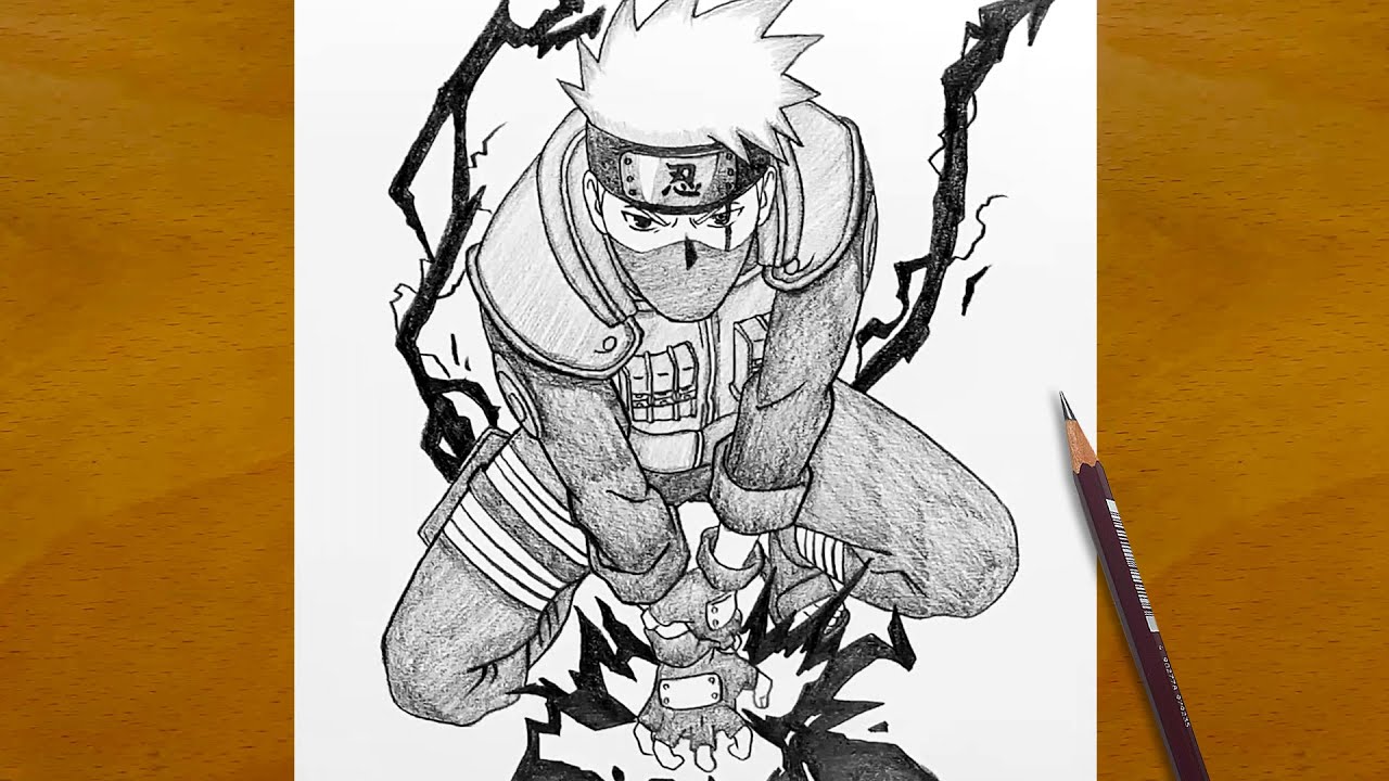 How to Draw Kakashi Like a Pro ✍️ | Step by Step Anime Art