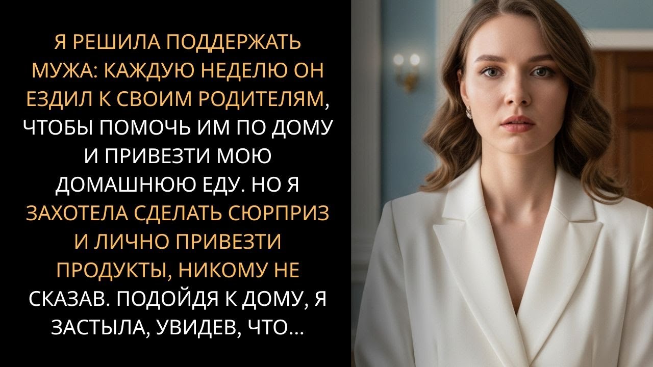 Я решила поддержать мужа и сама привезти продукты его родителям. Подойдя к дому, я застыла, увидев…