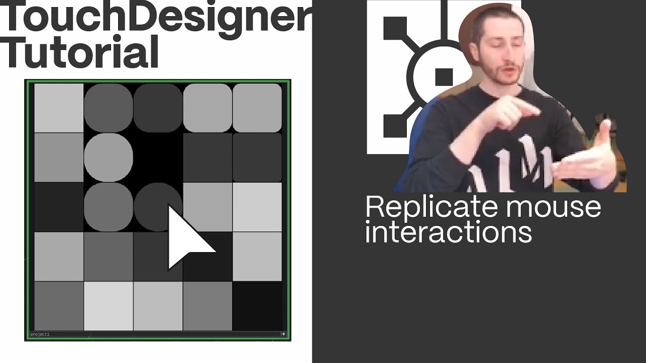 Replicate mouse interactions: #touchdesigner  Tutorials