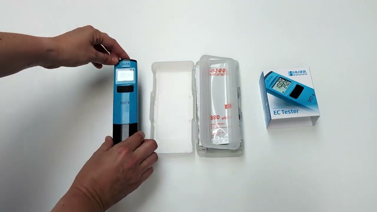 Video tutorial HANNA: medida, calibraci&oacute;n y ajuste del medidor de conductividad - Tester HI98304