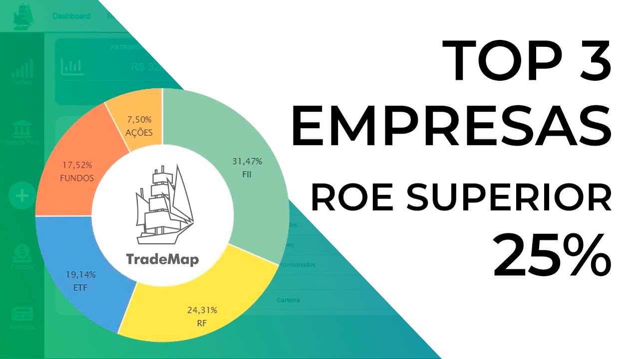 3 AÇÕES do Ibovespa com ROE superior a 25%