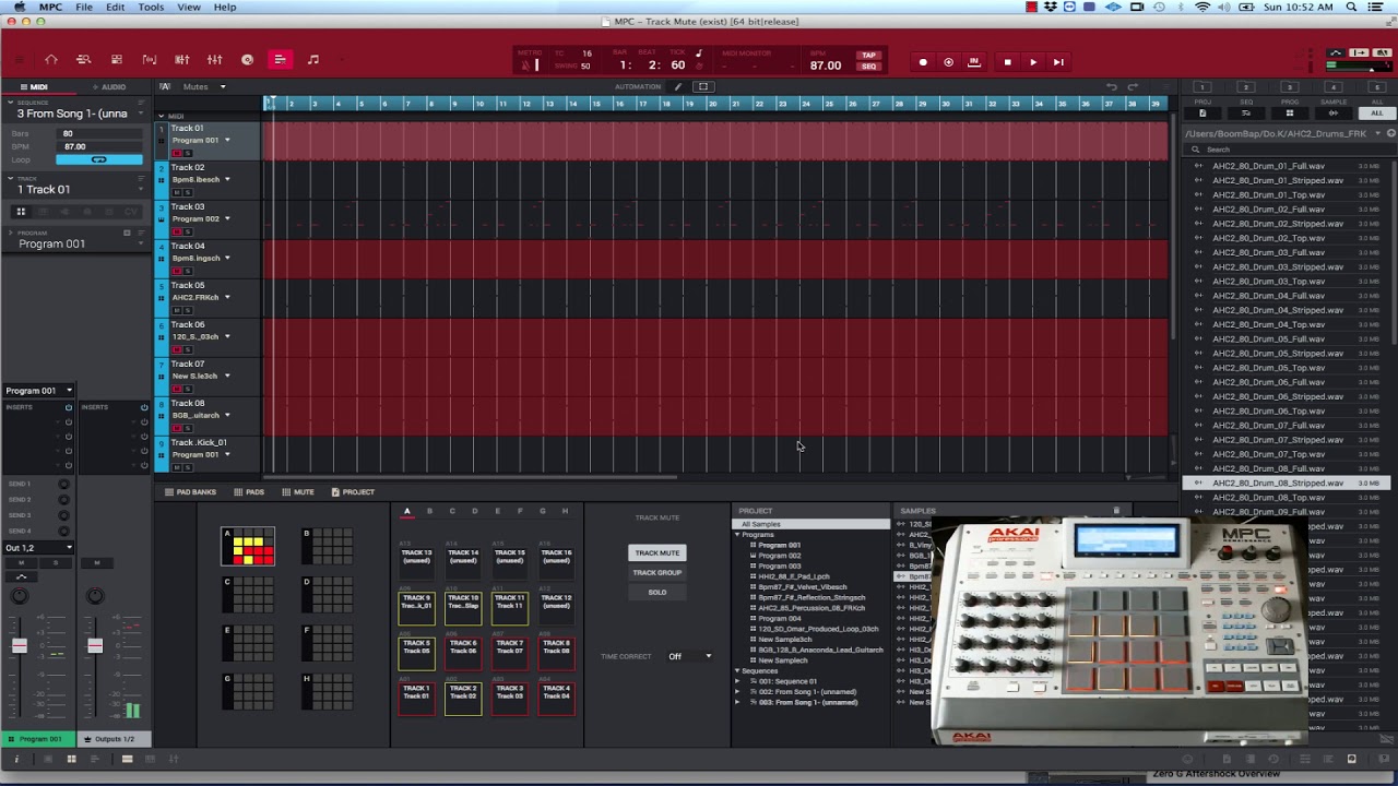 MPC SOFTWARE 2.0 ARRANGING & EXPORTING TRACKS