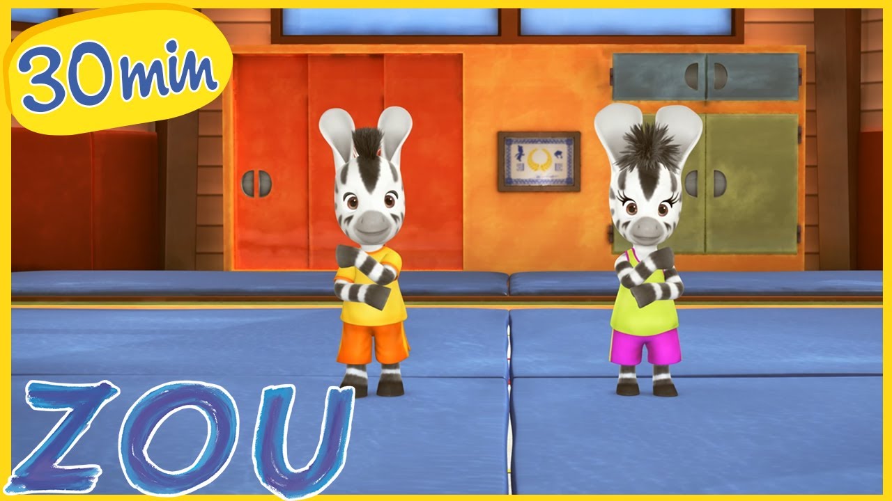 Zou in italiano 🦓 Zou e la gara di ginnastica 🏋️‍♂️ Cartoni animati per bambini