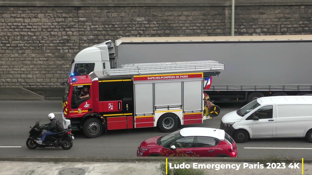 Pompiers de Paris FPT FPTL ..en urgence compilation 2023 Paris Fire Dept responding Best Of 2023 4K