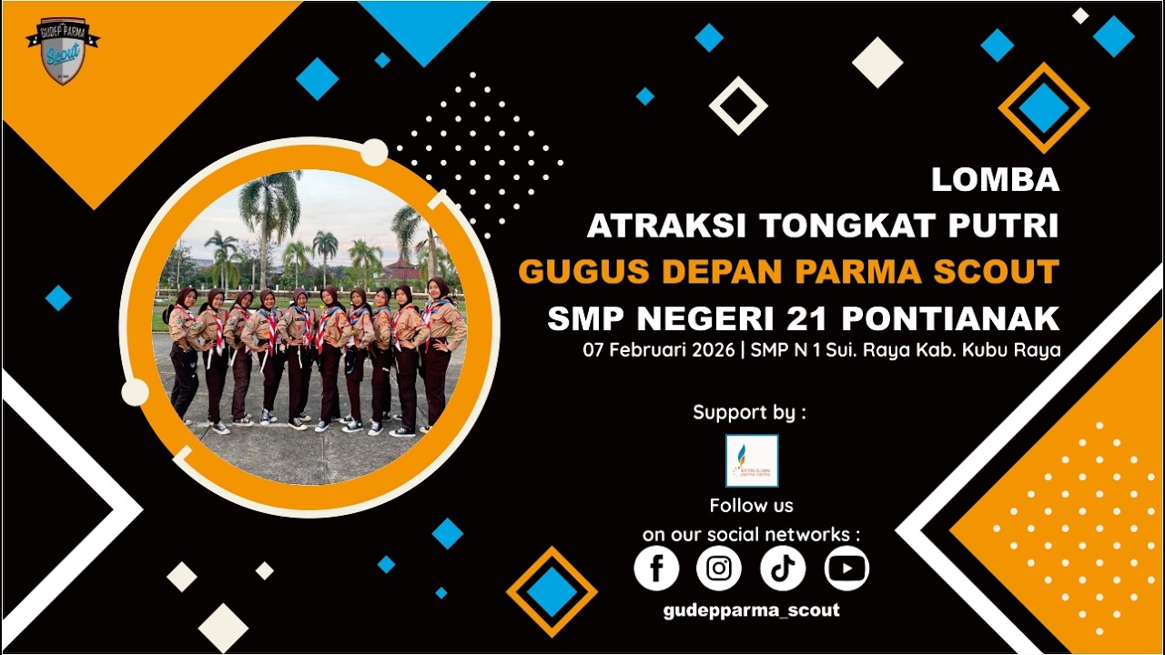 ATRAKSI TONGKAT PUTRI | PRAMUKA SMP N 21 PONTIANAK