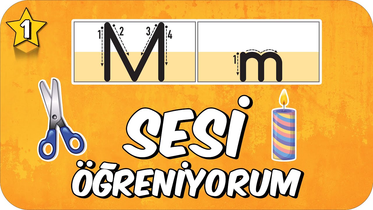 M Sesi &Ouml;ğretimi 🐵 Okunuşu ve Yazılışı🍌1.Sınıf #2025
