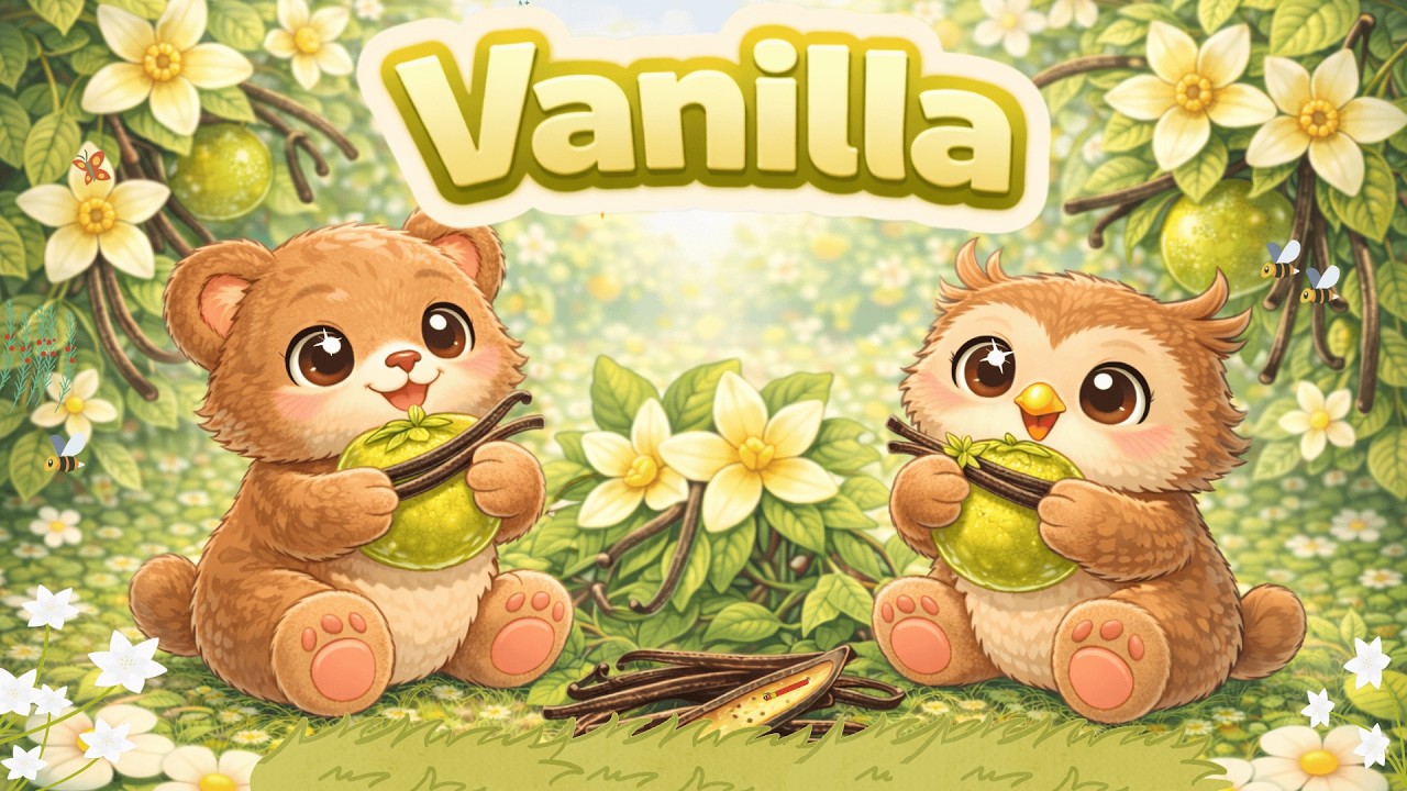 V Is for Vanilla Bean 🌿 | A to Z Fruits Song for Kids | Little Lullas