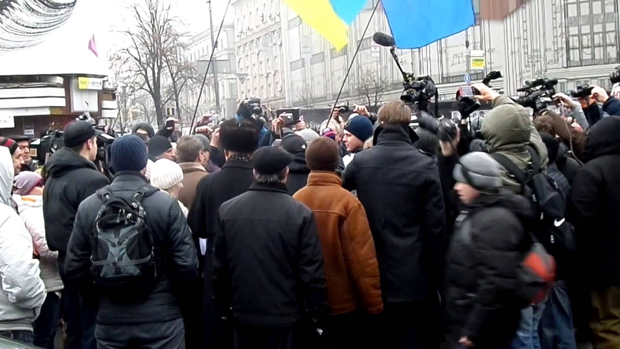 КИЕВЛЯНЕ ПРОТИВ СРАЧЕМАЙДАНА 08.02.2014