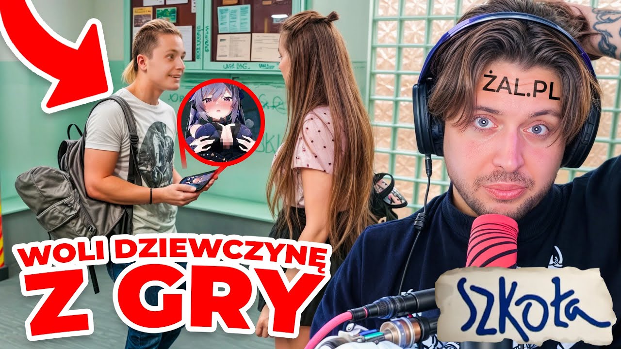 SZKOŁA - ZAKOCHAŁ SIĘ W POSTACI Z GRY ( ͡&deg; ͜ʖ ͡&deg;)