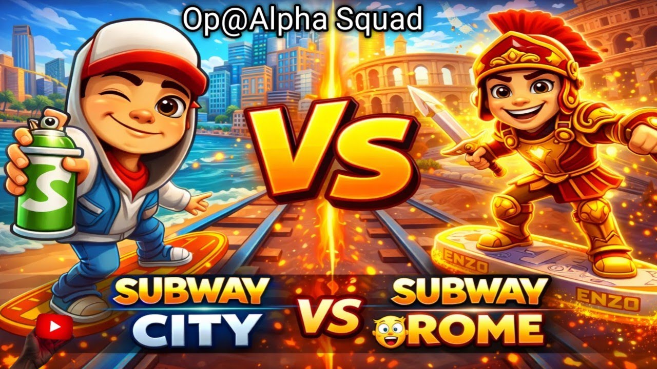 Subway Surfers City 🏙️ 🆚 Rome 🇮🇹 || Mobile Gameplay || #subwaysurferscity #vs #subwaysurfersrome 