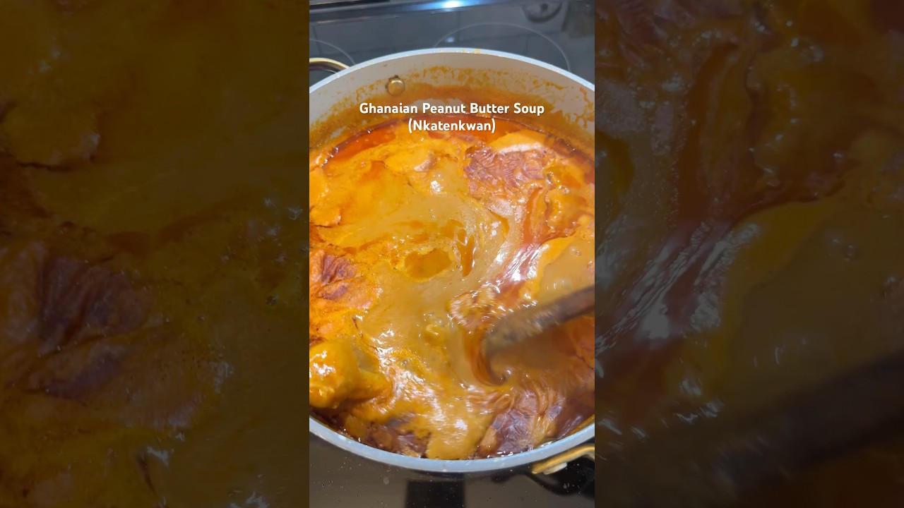 Ghanaian Peanut Butter Soup (Nkatenkwan) #ghanaianfood #asmr #chickenrecipes #easyrecipe #soup
