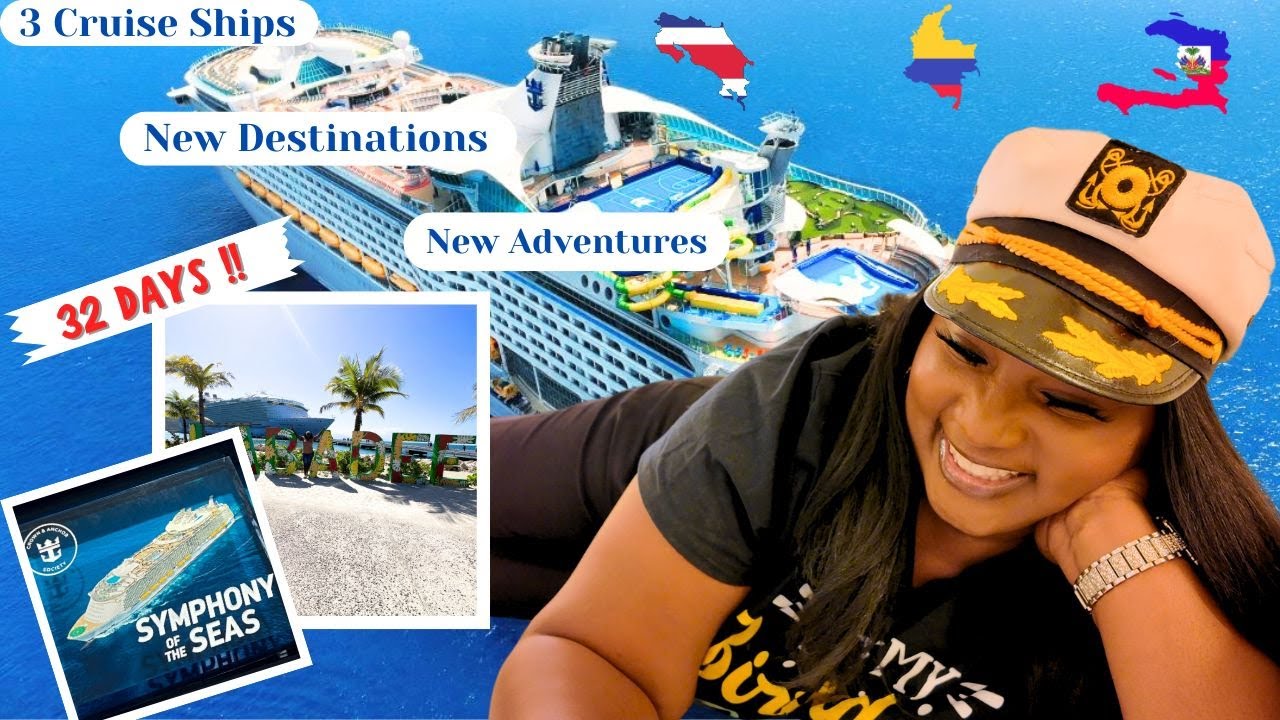 MY 32 DAY CRUISE VACATION ON 3 ROYAL CARIBBEAN SHIPS !!