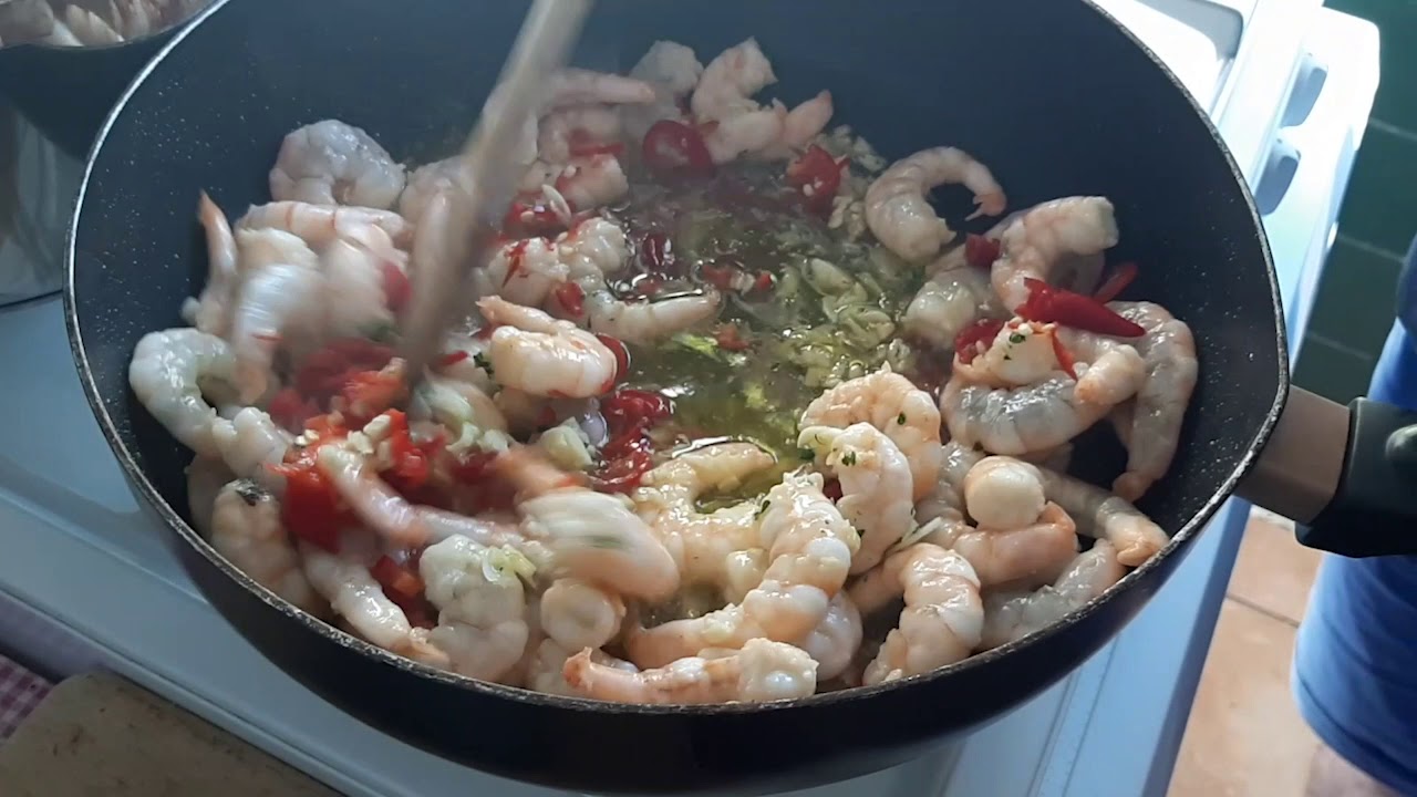 Pittige Spaghetti met Gamba's | (NL)