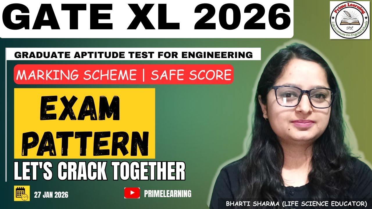 GATE XL 2026 | Exam Pattern, Marking Scheme, Safe Score, Subject Selection | Complete Information