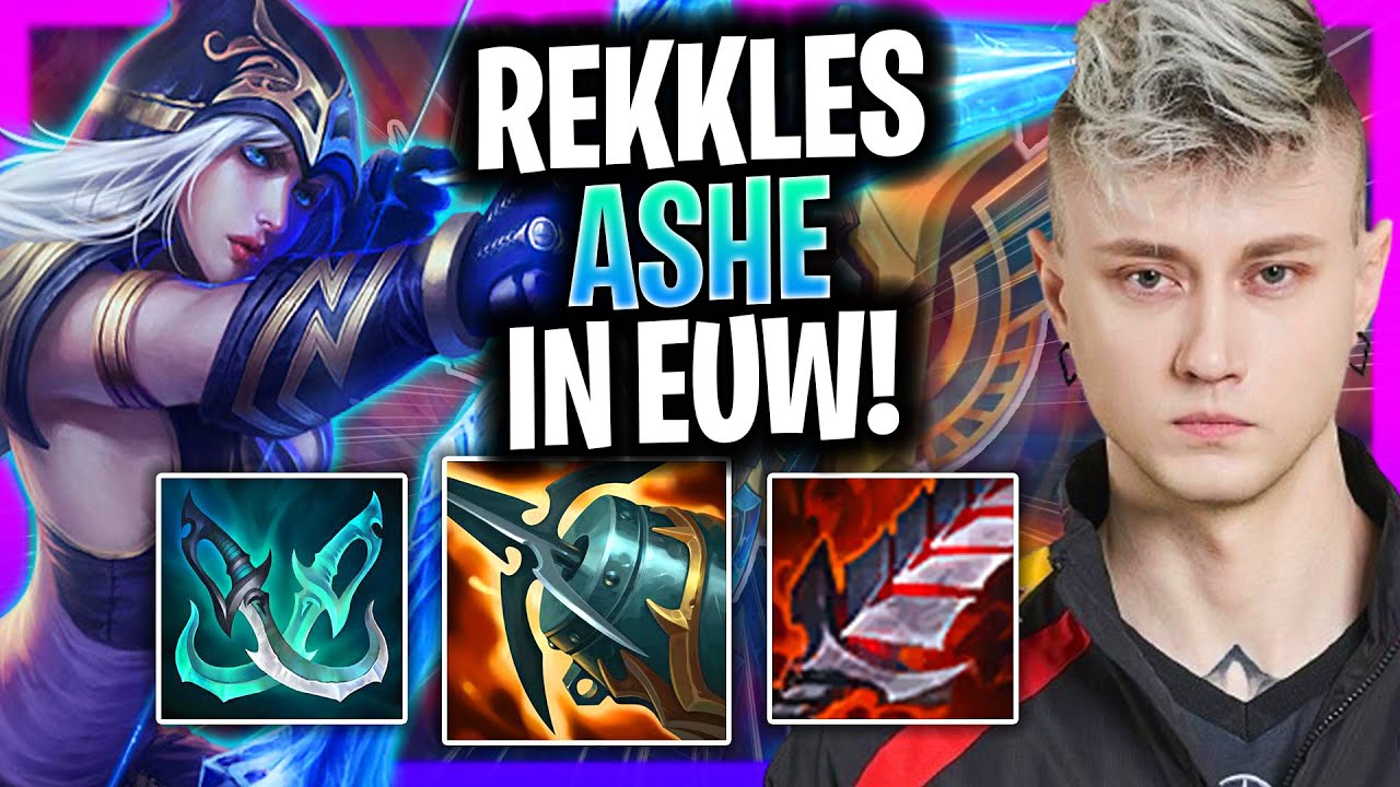 REKKLES IS A GOD WITH ASHE IN EUW SERVER! | T1 Rekkles Plays Ashe ADC vs Jhin!  Season 2024