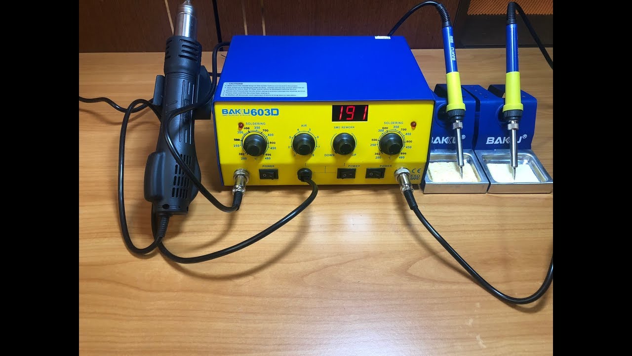 BAKU BK-603D  Hot Air Rework and soldering Station review and unboxing Baku duvaljka