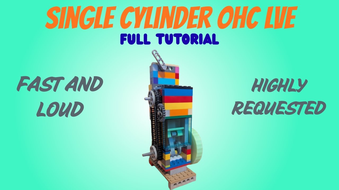 Single cylinder OHC vacuum engine (internal cam) FULL TUTORIAL
