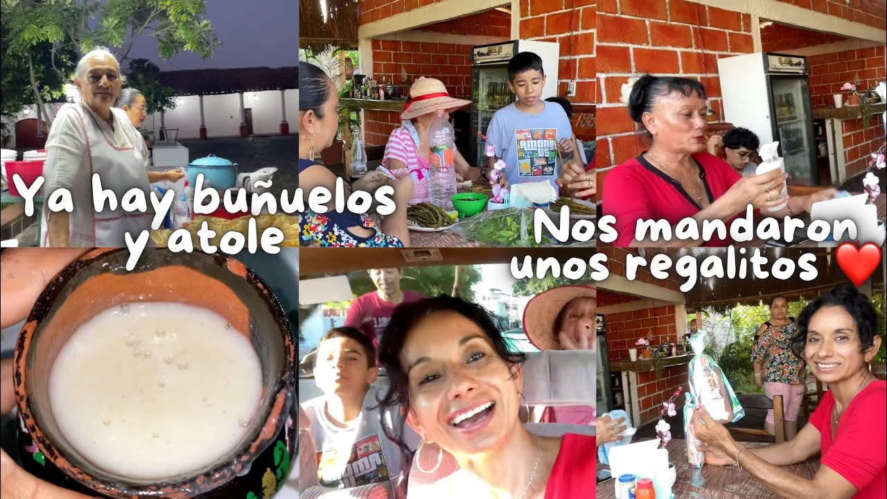 YA HAY BUÑUELOS Y ATOLE + NOS MANDARON UNOS REGALITOS