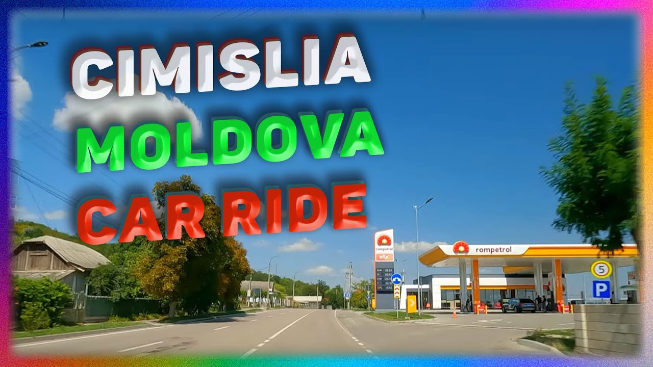 The City Of Cimislia, Republica Moldova. Car Ride.
