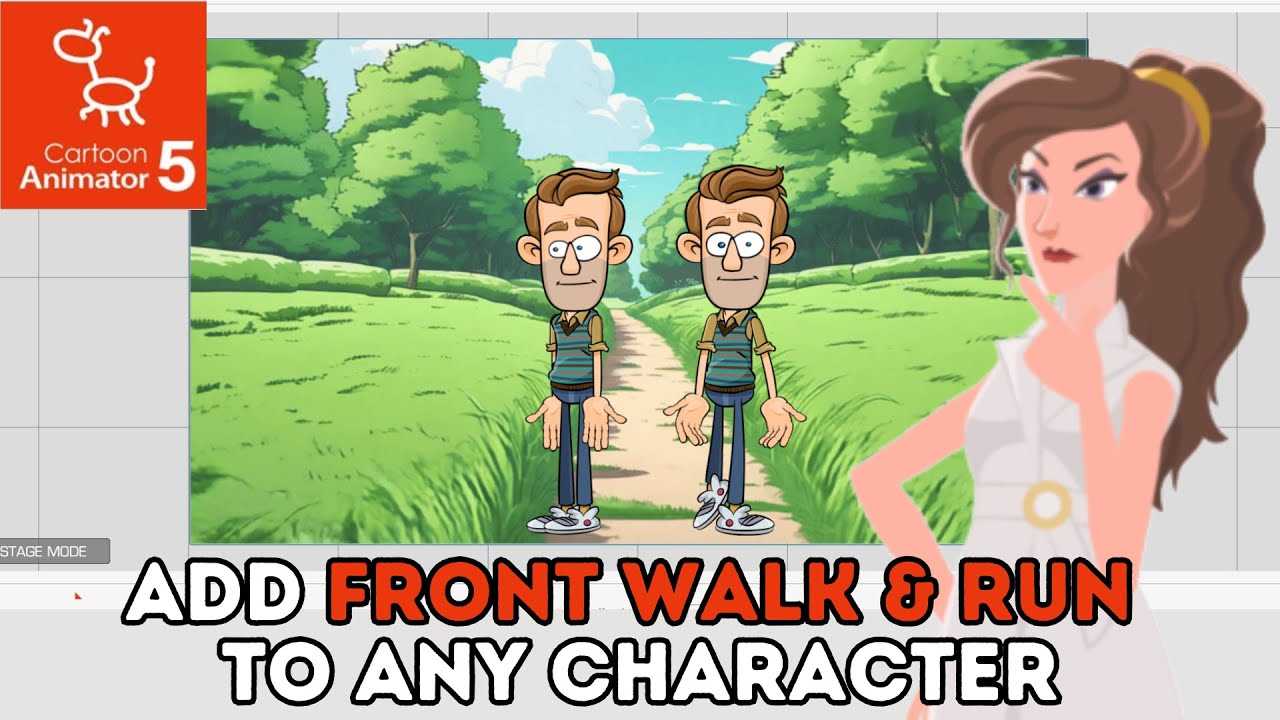 How to create front walk cycles | Cartoon Animator 5