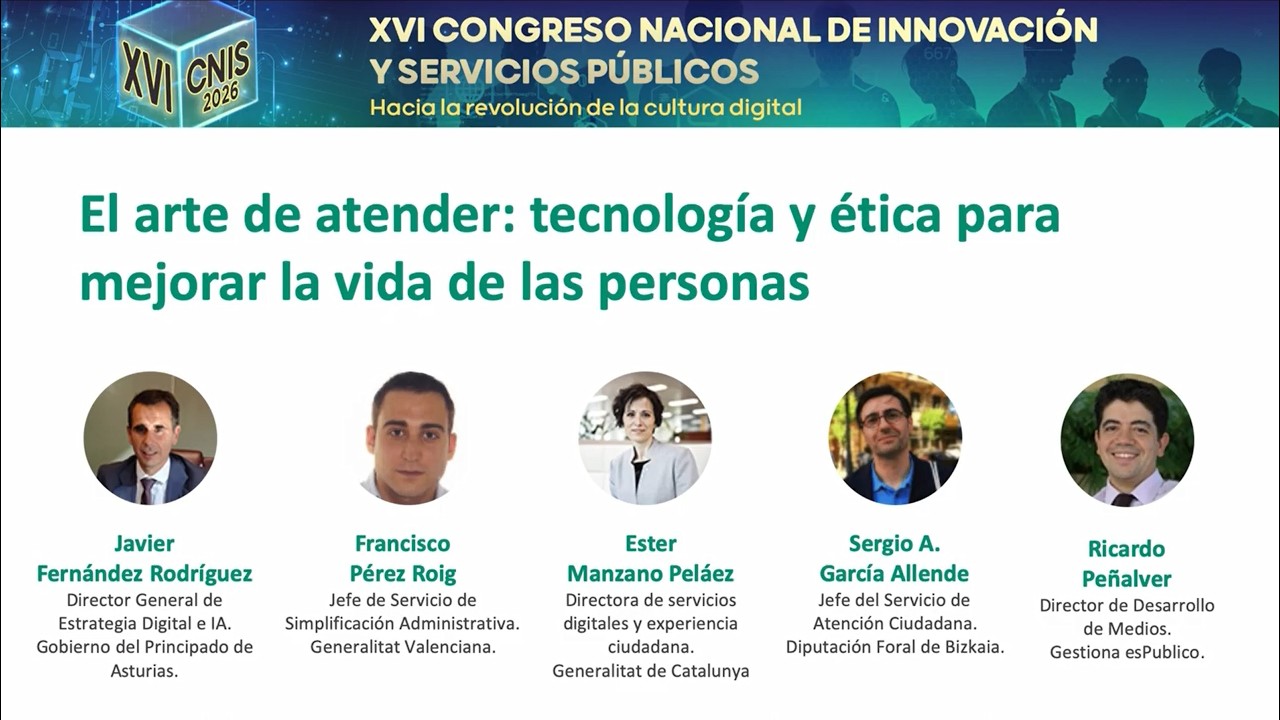 Congreso CNIS 2026 El arte de atender: tecnología con ética al servicio de la ciudadanía