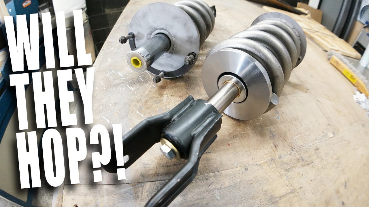 Hydro-Strut TEST FIT! - WHITE RIDER 10 - (thunderbird hydraulic suspension)