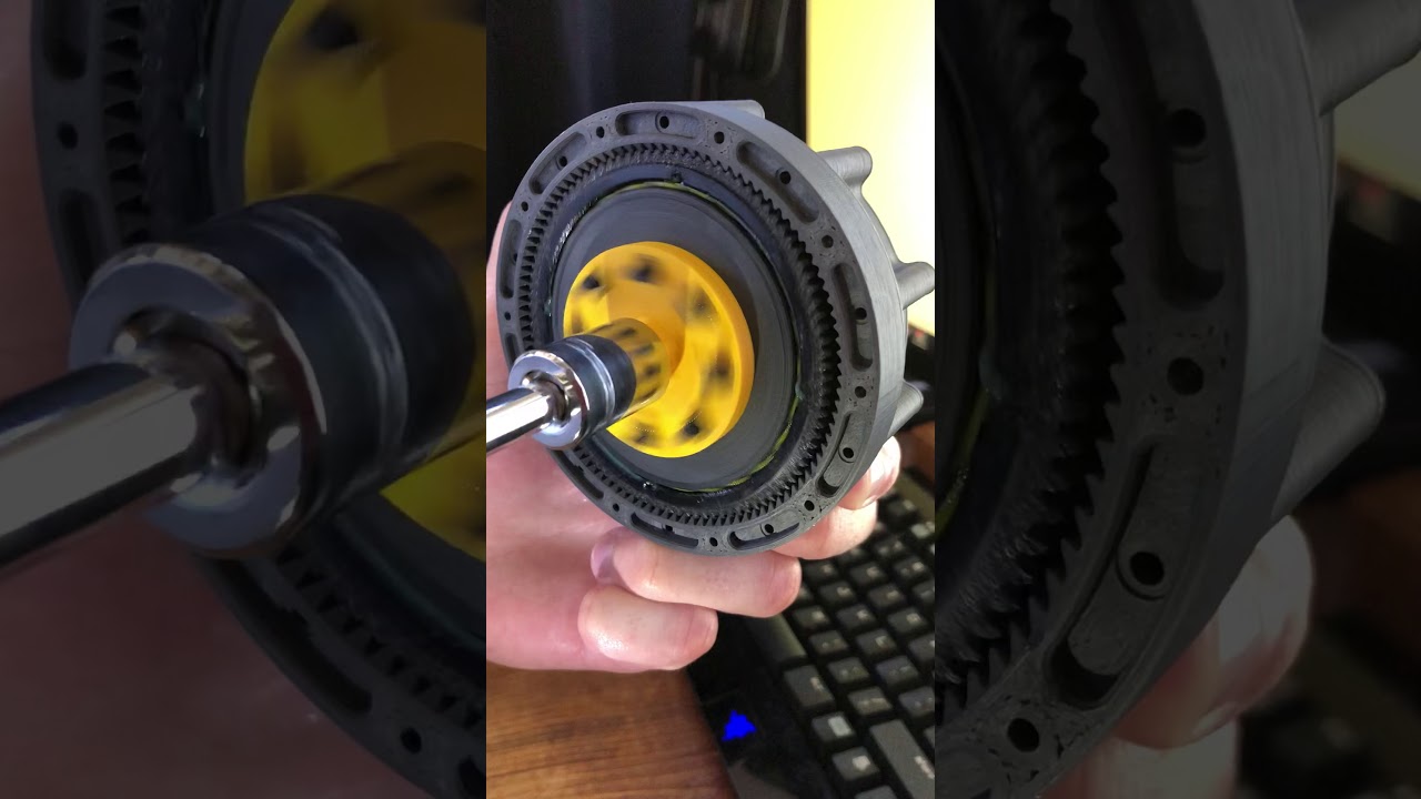 3D printed Strain Wave Gear Head assembly test (Harmonic Drive)