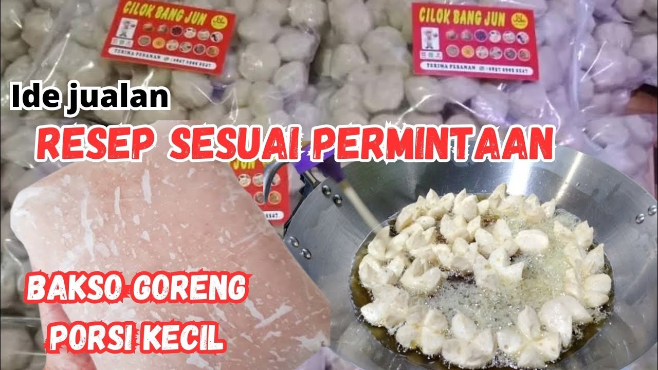 1.KG IKAN DAPET 350 PENTOL BAKSO GORENG UNTUNG BANYAK‼️ RESEP ASLI PEDAGANG @cilokbangjun
