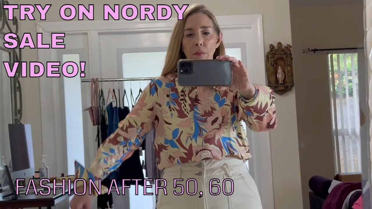 NORDSTROM ANNIVERSARY SALE 2023 TRY ON HAUL  | PART 2 | JEANS | PANTS | TOPS #over40 #over50