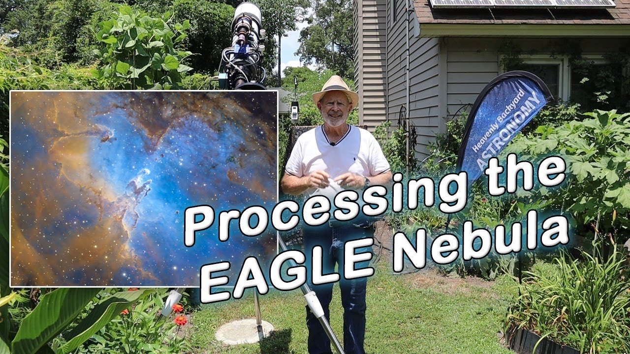 The Eagle Nebula in Narrowband and Broadband from Heavenly  Backyard Astronomy