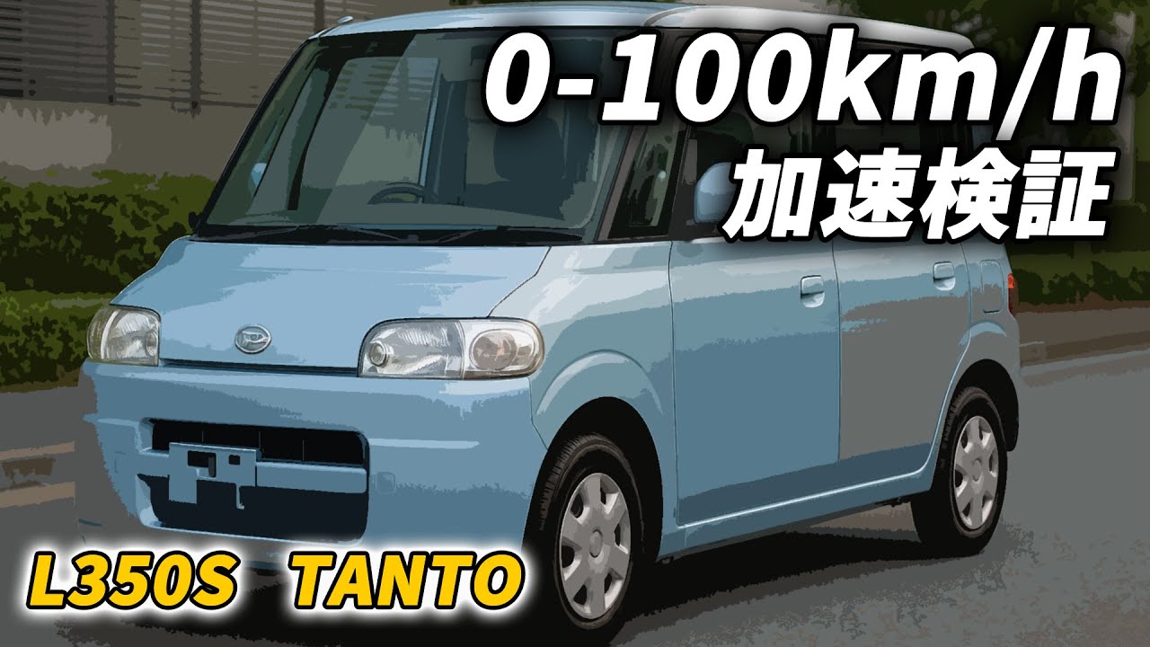 あの頃の思い出と一緒に。初代タント (NA)　0-100km/h　フル加速 検証　L350S