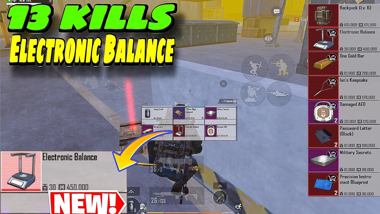 Enemy dropped Electronic Balance + 13 kills 🤑🤯 | PUBG MOBILE METRO ROYALE 
