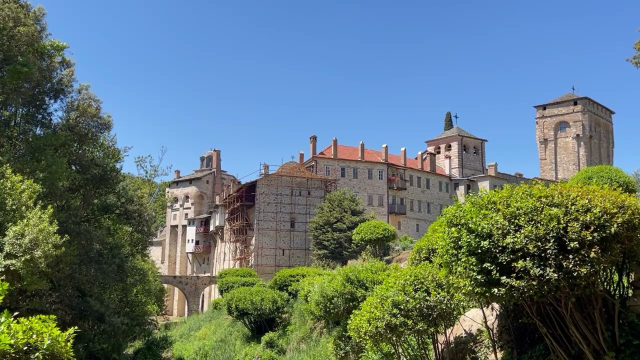 Hilandar - 5 minutes of Nature Zen from the Monastic Peninsula of Mount Athos  - Orthodox ASMR