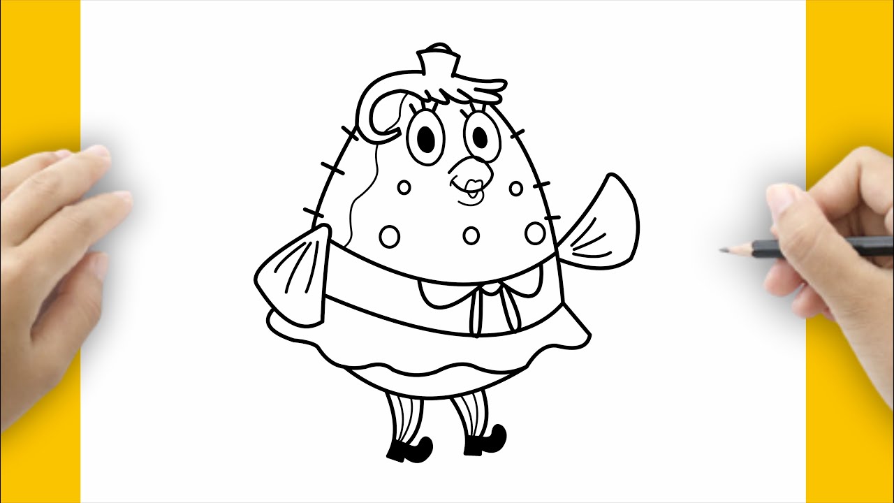 HOW TO DRAW MRS  PUFF FROM SPONGEBOB