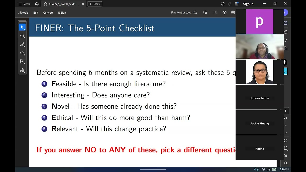 Meta Analysis Class 01: SLR & Meta Analysis Course for Writing Q1 Article Join this journey!