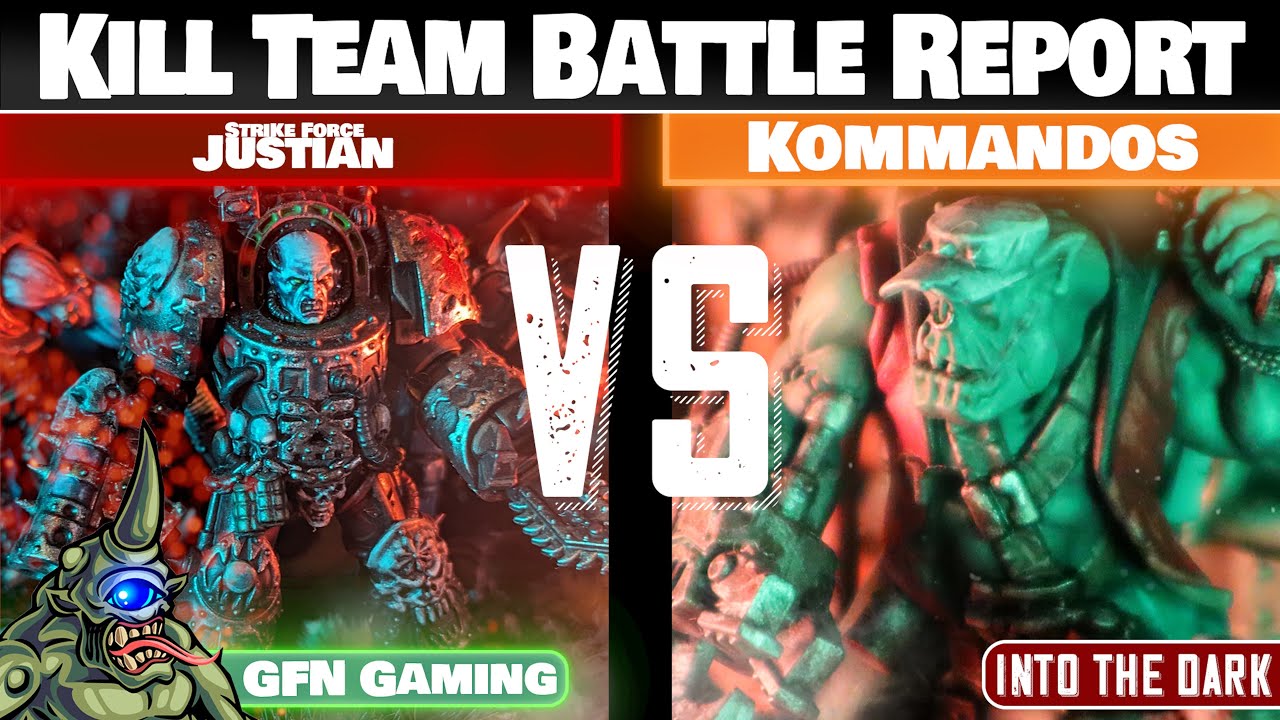 World Eaters VS Ork Kommandos  - Kill Team Battle Report - Into the Dark