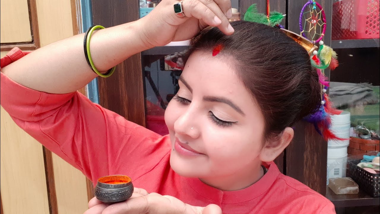 सिन्दूर लगाने का सही तरीका | गर्मी से भी नहीं बहेगा | how to apply sindoor in summers | RARA |