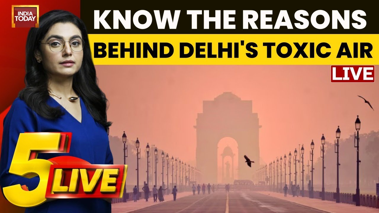 5Live With Sonal: Why Is Delhi Always Polluted |  NCR Pollution Again Crosses 300 Mark | Delhi AQI