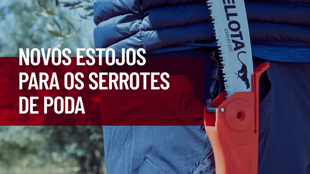 Novos estojos para os serrotes de poda