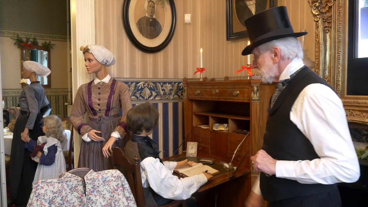 Een virtuele rondleiding door de stijlkamers van Muzee in in kerstsferen