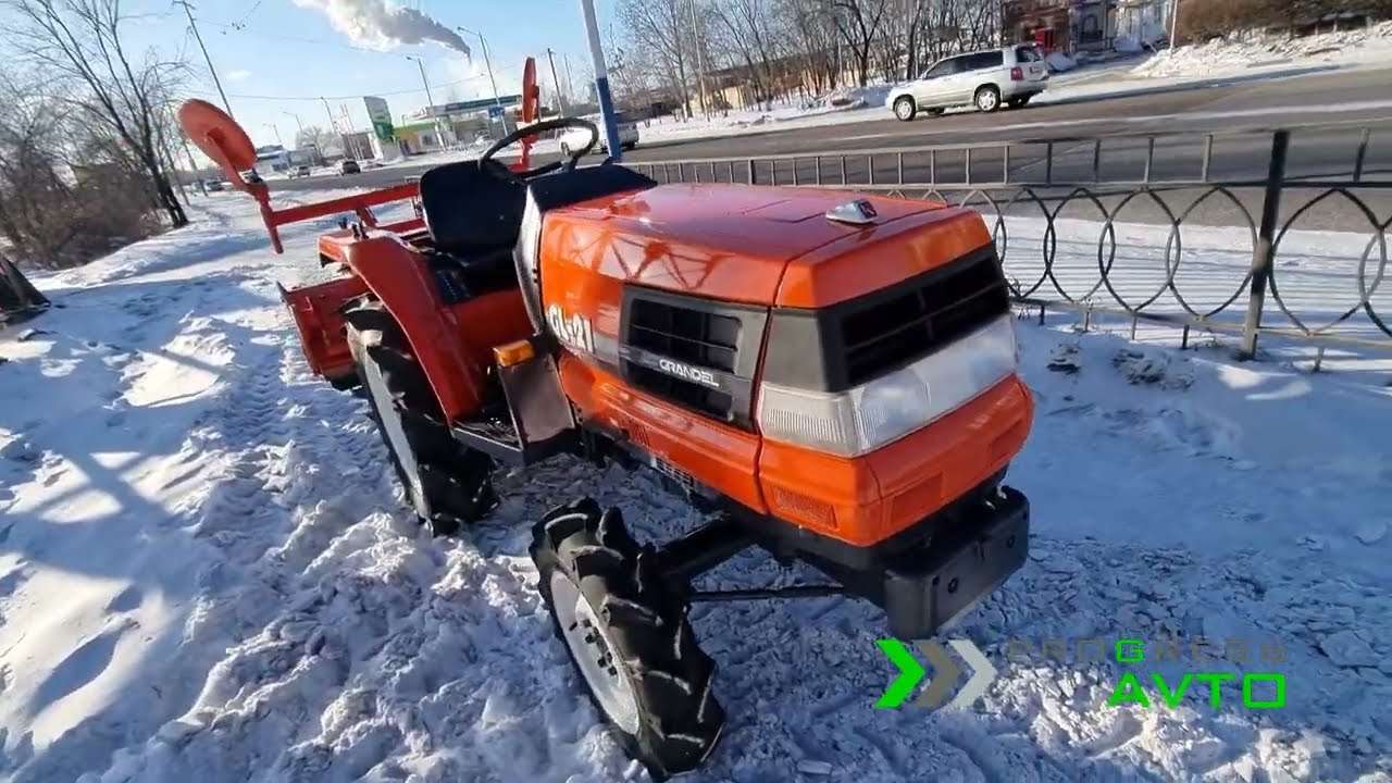 Kubota GL21 трактор японский с почвенной фрезой купить в кредит без визита в банк
